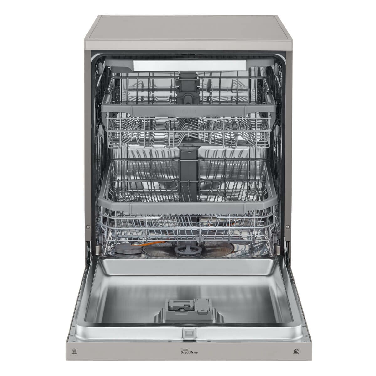 LG XD4B15PS 15 Place Settings QuadWash Dishwasher in Platinum Steel Finish - Energy Efficient & Ultra Quiet for Large Families & Entertaining