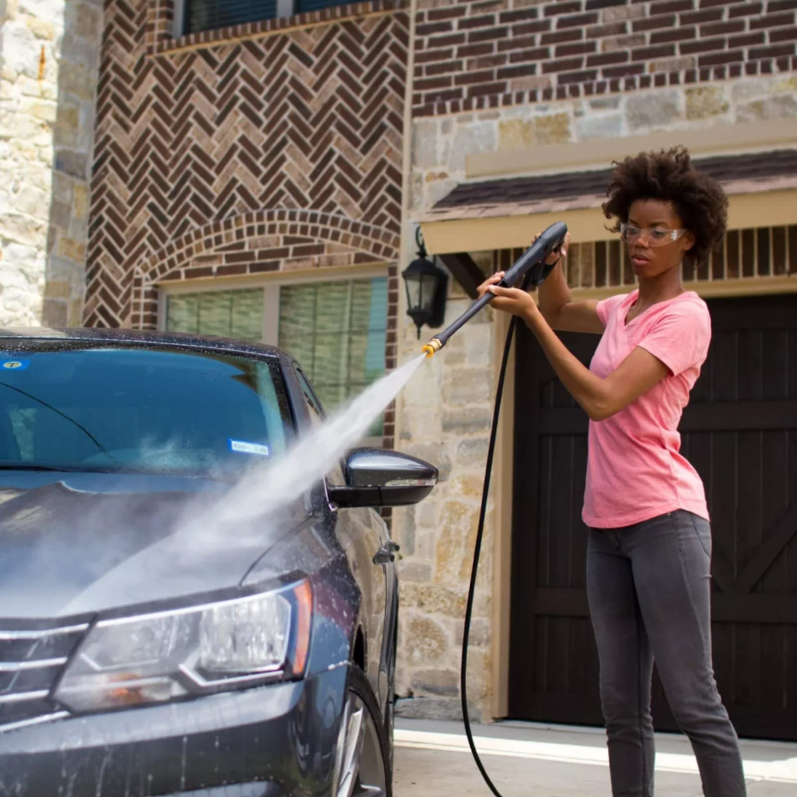 Karcher K1800 Electric Pressure Washer - 1800 PSI, 1.3 GPM, Includes Turbo, 15°, and Soap Nozzles - Perfect for Home, Driveway, Deck, and Patio Cleaning