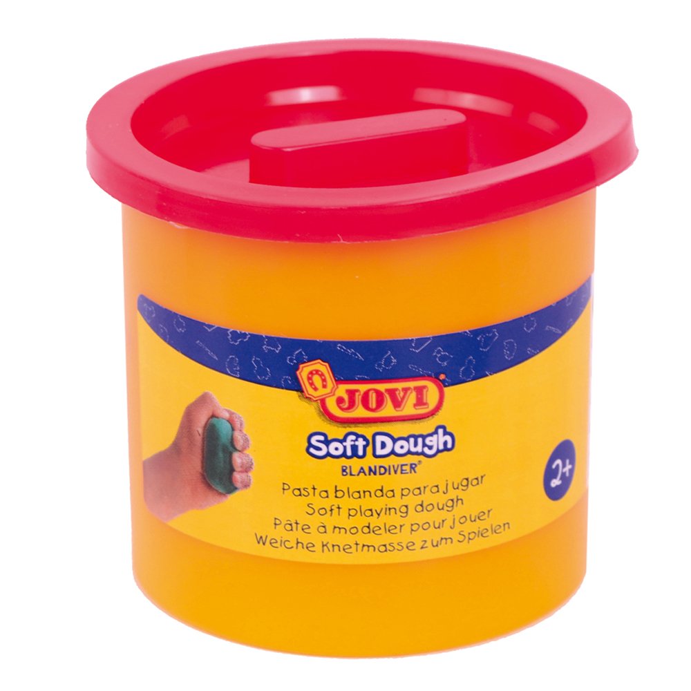 Jovi Soft Dough Play Set - 5 Pack (110g Each), Non-Toxic Modeling Clay for Kids, Red Color (45003) - Perfect for Arts & Crafts, Sensory Play, and Creative Learning Activities