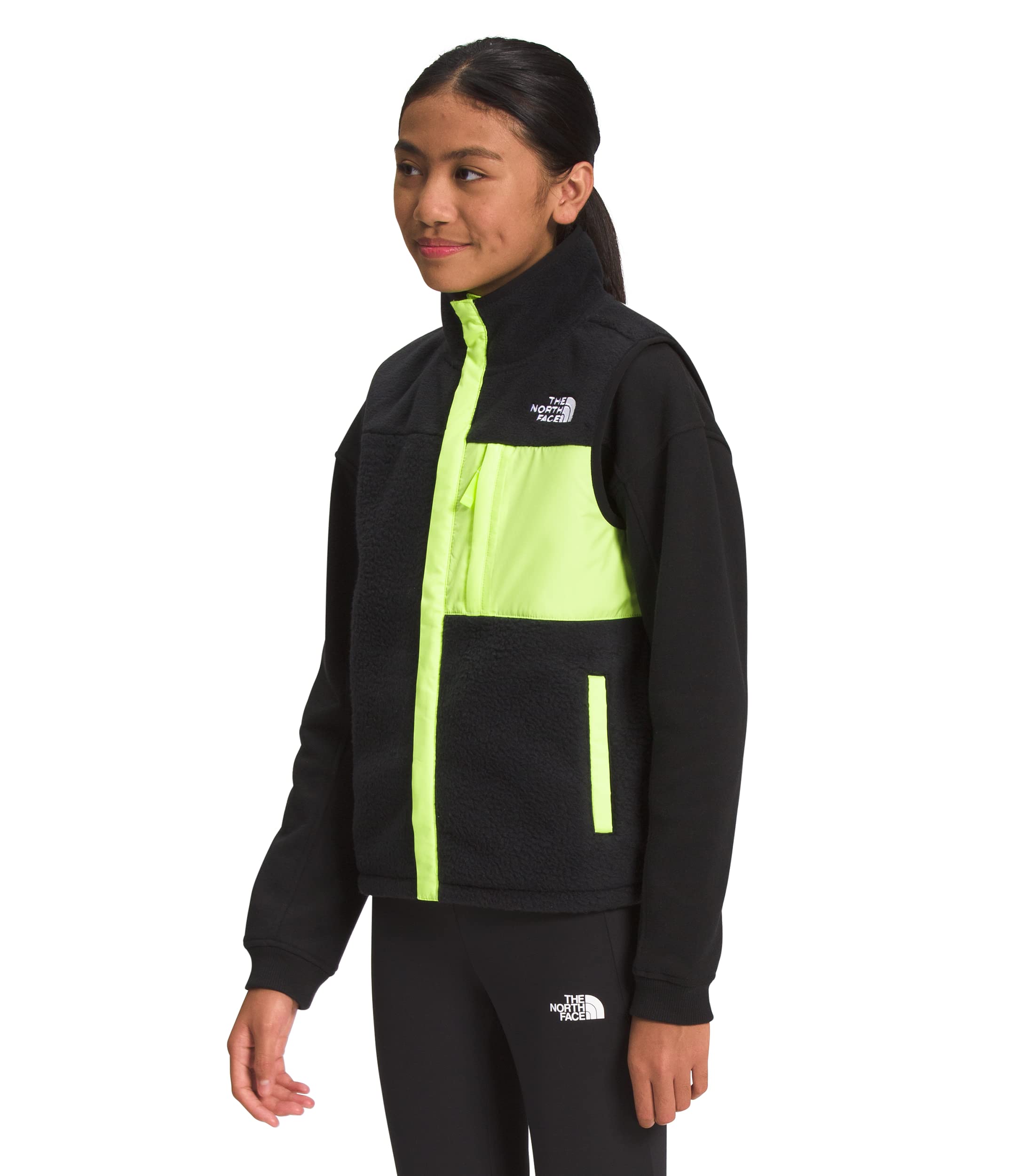 The North Face Teen Fleece Mashup Vest for Boys & Girls - Warm Youth Fleece Jacket for Outdoor Activities, Hiking, and School Wear