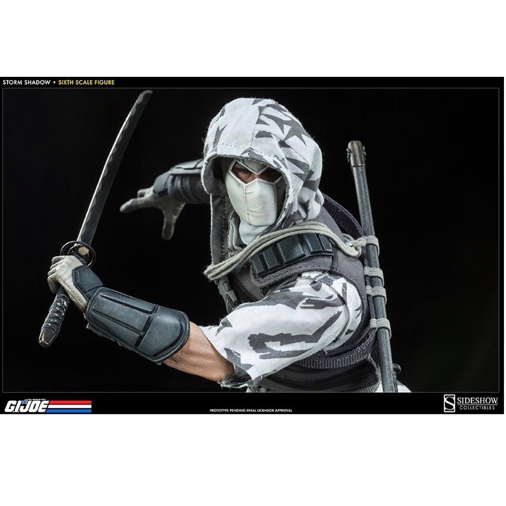 G.I. Joe Storm Shadow 12-Inch Sixth Scale Action Figure - Sideshow Exclusive Collectible for Display & Cosplay | Perfect for Anime Fans & Toy Collectors