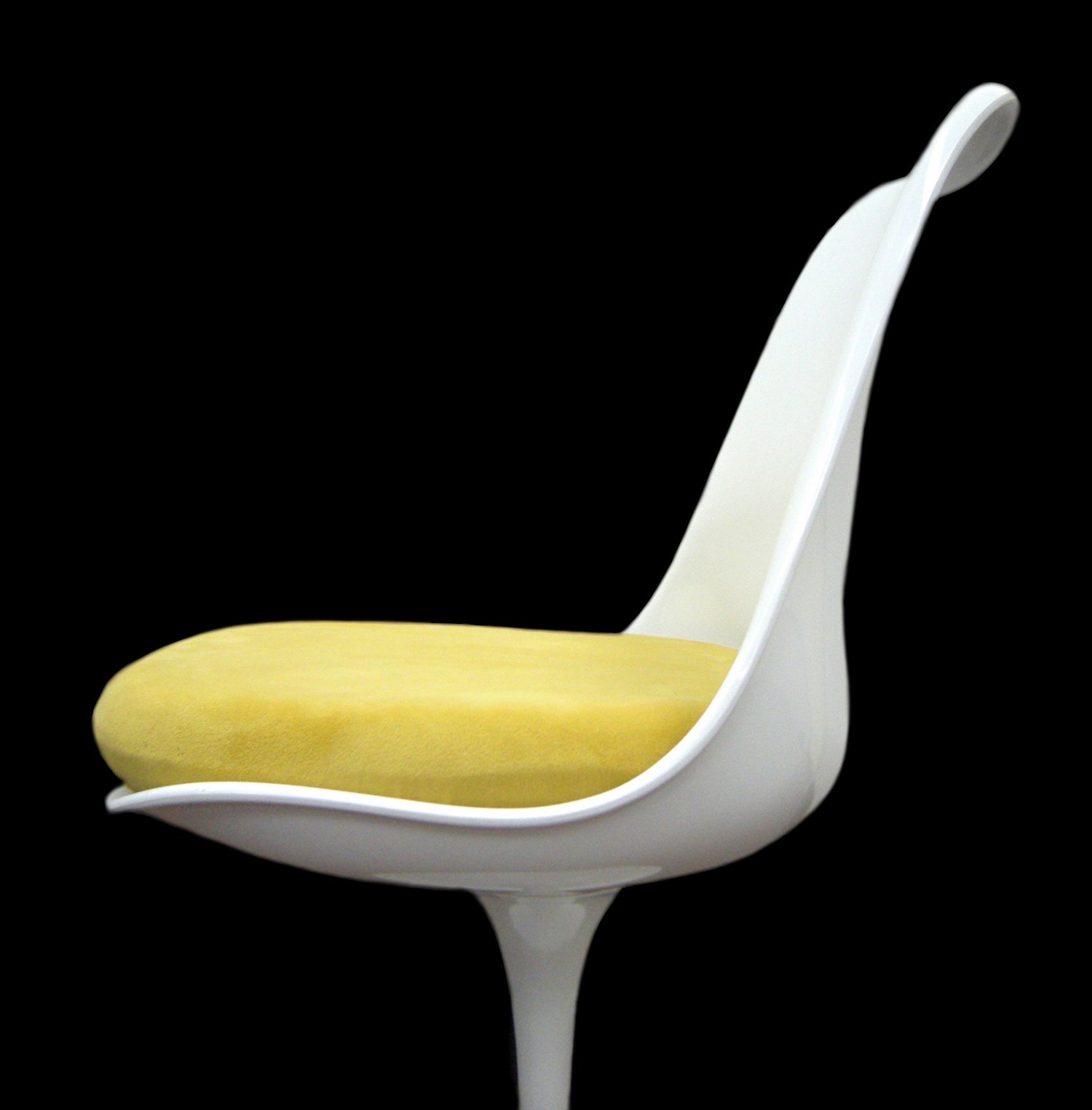 Yellow Slip-On Cushion Cover for Saarinen Tulip Side Chair - Soft & Durable Seat Protector for Dining Room, Office, or Lounge Decor