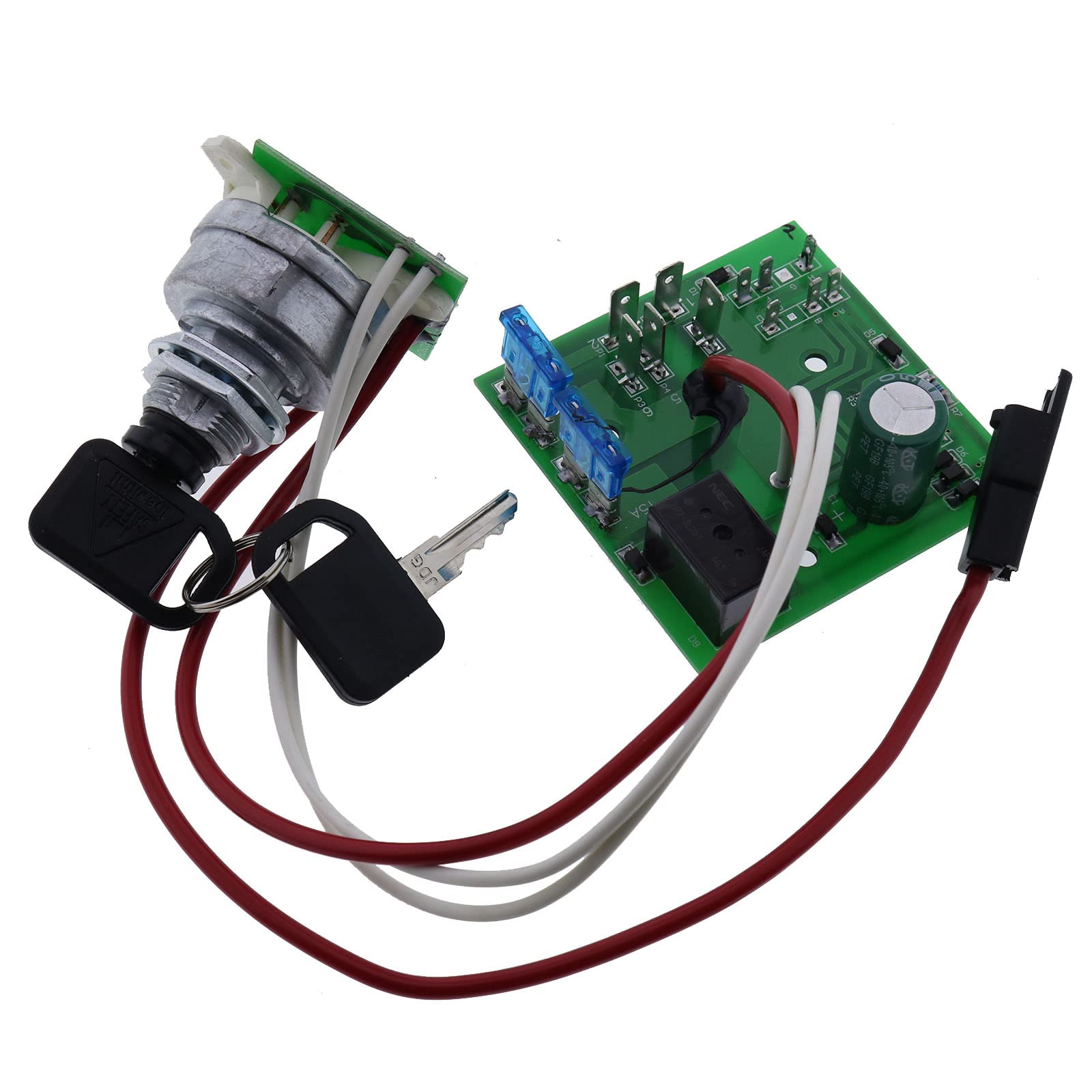 HOLDWELL AM122913 Ignition Switch Module with Keys - Compatible with John Deere 325 345 355 Lawn & Garden Tractors (Serial Below 070000) - Perfect for Tractor Maintenance & Repair