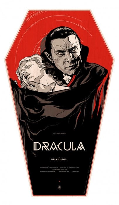 Dracula Wood Coffin Collectible - Gothic Horror Novel Book Display Case - Perfect for Halloween Decor & Vampire Themed Collections