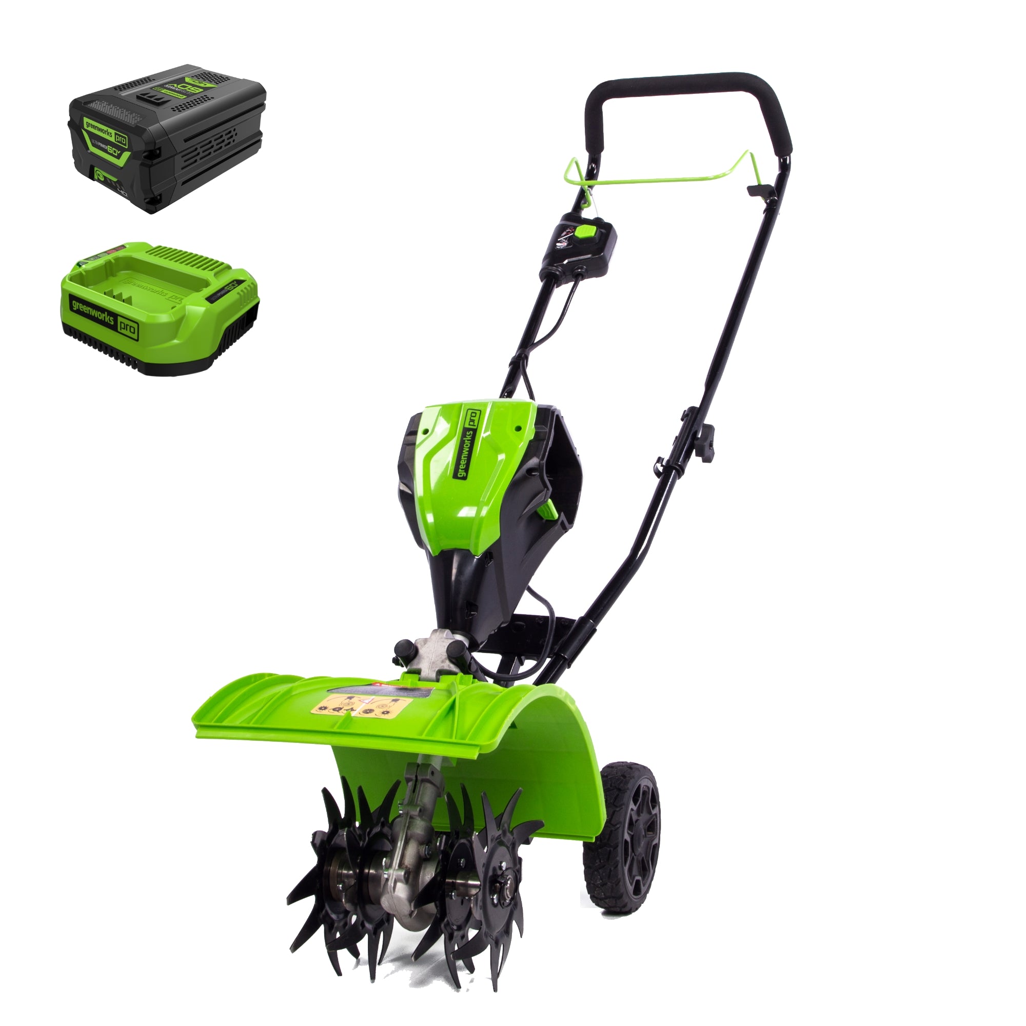 60V 8-Inch Cordless Battery Cultivator & Tiller with 4.0Ah Battery & Fast Charger - Electric Garden Tiller for Weeding, Soil Cultivation & Landscaping - Perfect for Home Gardens, Lawns & Small Farms