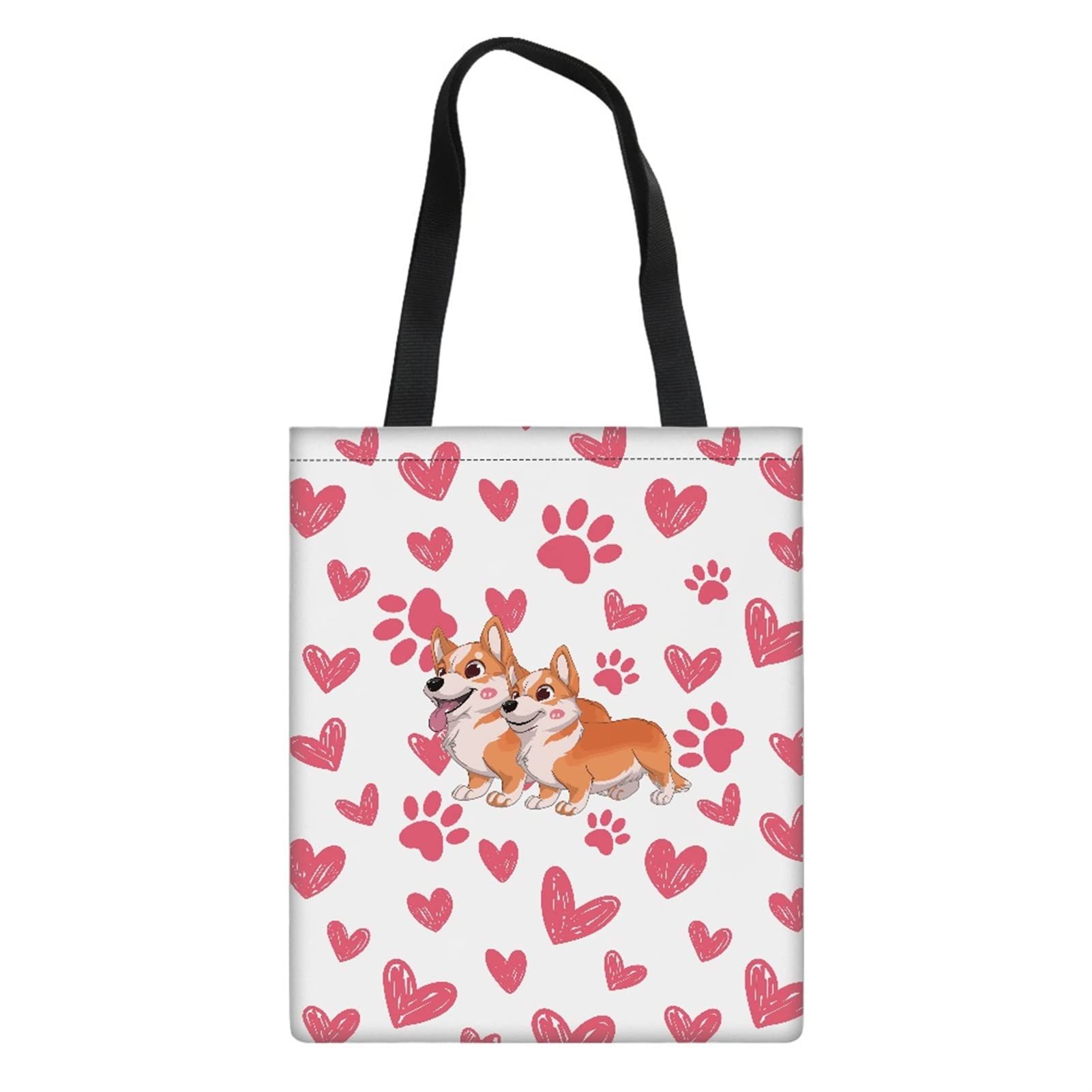 FOR U DESIGNS Women's Canvas Reusable Tote Bag - Eco-Friendly Shopping Tote & Book Bag for Women - Perfect for Groceries, Beach, Work & School