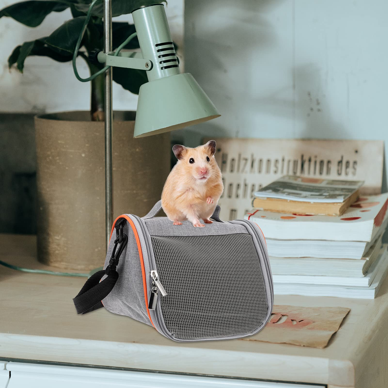 Balacoo Small Pet Travel Carrier Bag - Portable Hamster Cage, Guinea Pig & Hedgehog Carrier for Travel - Lightweight & Durable Pet Sling Bag - Perfect for Vet Visits, Road Trips & Outdoor Adventures
