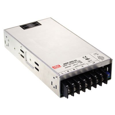 Mean Well MSP-300-12 12V 27A Enclosed Switching Power Supply with PFC - Medical Grade AC/DC Converter for Hospital Equipment, Laboratory Devices & Industrial Applications