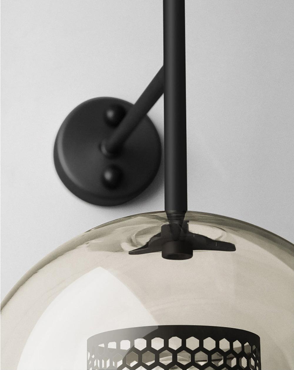 Chiswick Modern Glass Wall Light - Sleek Indoor/Outdoor Sconce for Living Room, Bedroom, Hallway & Patio Lighting