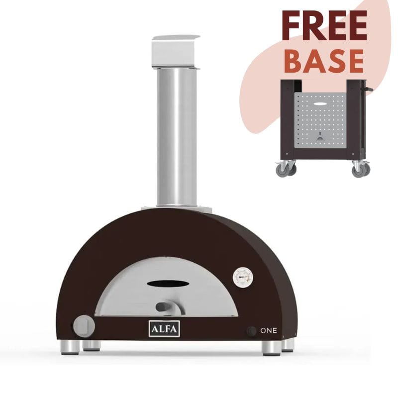 Alfa Moderno 1 Pizza Gas Oven - Professional Outdoor Pizza Oven for Backyard, Restaurant & Catering | Perfect for Wood-Fired Pizza, Bread & Roasting