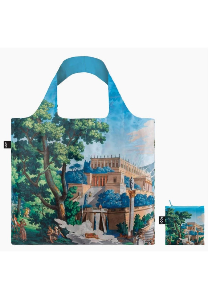 LOQI Reusable Tote Bag - Eco-Friendly Shopping Bag with 10 Stylish Prints - Perfect for Groceries, Travel & Daily Use