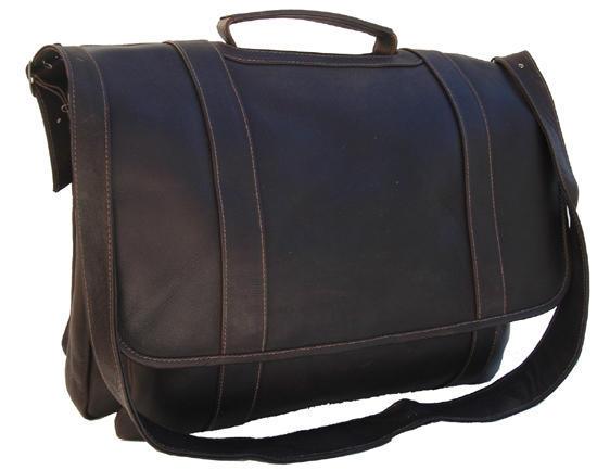 Premium Piel Traditional Flap Portfolio Leather Briefcase - Professional Business Document Organizer for Men & Women - Perfect for Office, Meetings, and Business Travel