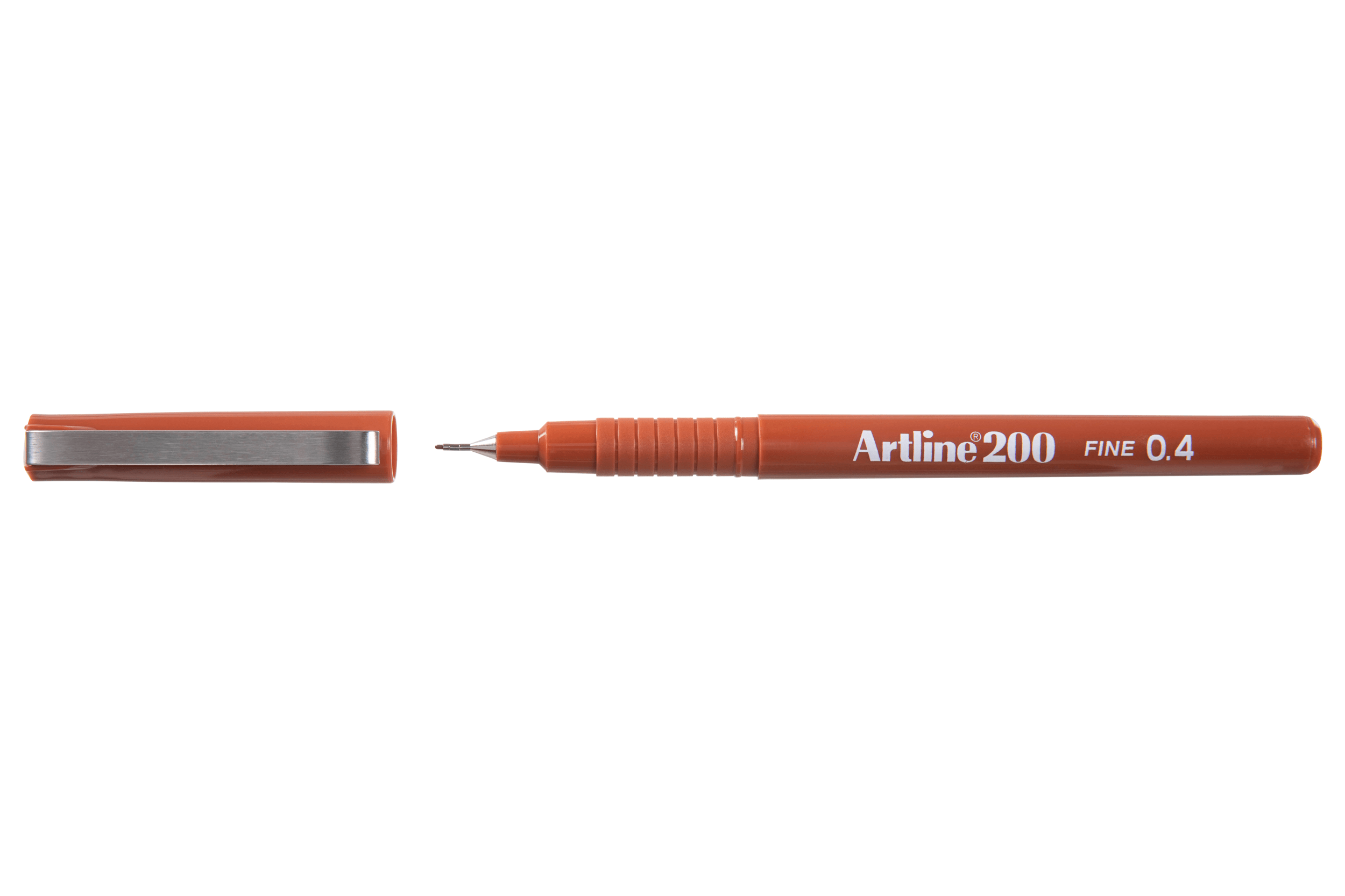Artline 200 Fineliner Pen Set - 0.4mm Fine Tip Brown Marker Pens (Pack of 12) for Sketching, Journaling, Note Taking & Calligraphy