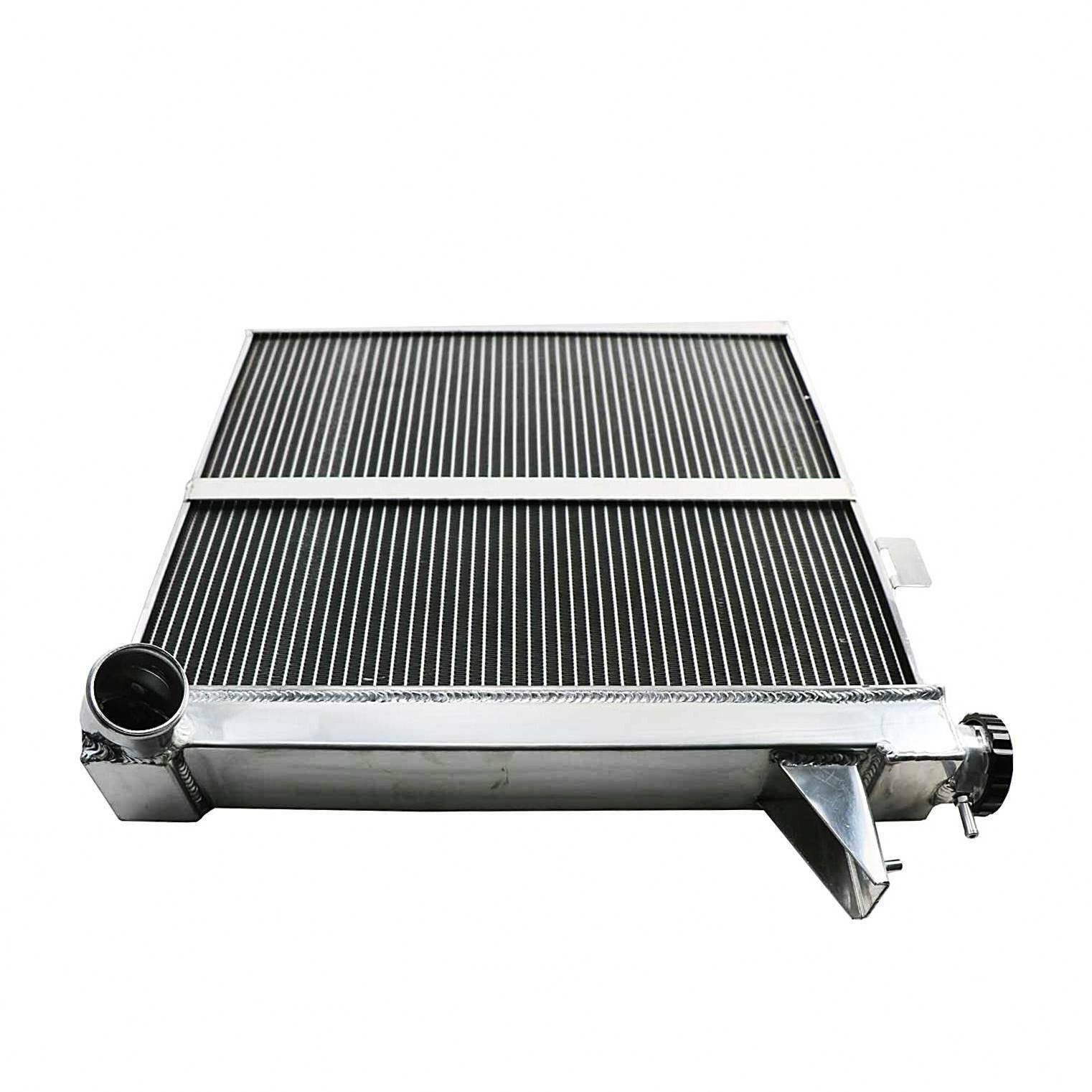 ALLOYWORKS 3 Row All Aluminum Radiator with Shroud Fan & Relay Kit for 1991-1993 Dodge D/W Series D250 D350 W250 W350 5.9L Cummins Diesel - Heavy Duty Cooling Upgrade for Towing & Off-Road Use