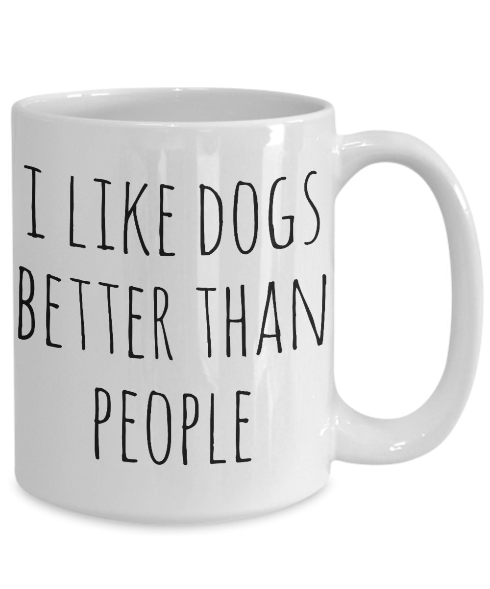 Funny Dog Lover Coffee Mug - Minimalist Ceramic Cup for Dog Moms & Dads Who Love Their Pups More - Perfect Gift for Father's Day, Birthday & Christmas - Great for Coffee, Tea & Hot Cocoa at Home or Office