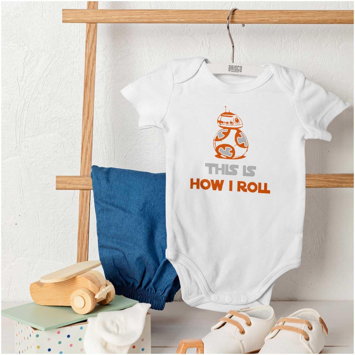 Brisco Brands Space Robot Galaxy Baby Romper - Cute Unisex Infant Bodysuit for Boys & Girls | Perfect for Astronaut-Themed Birthday Parties & Space Lover Gifts