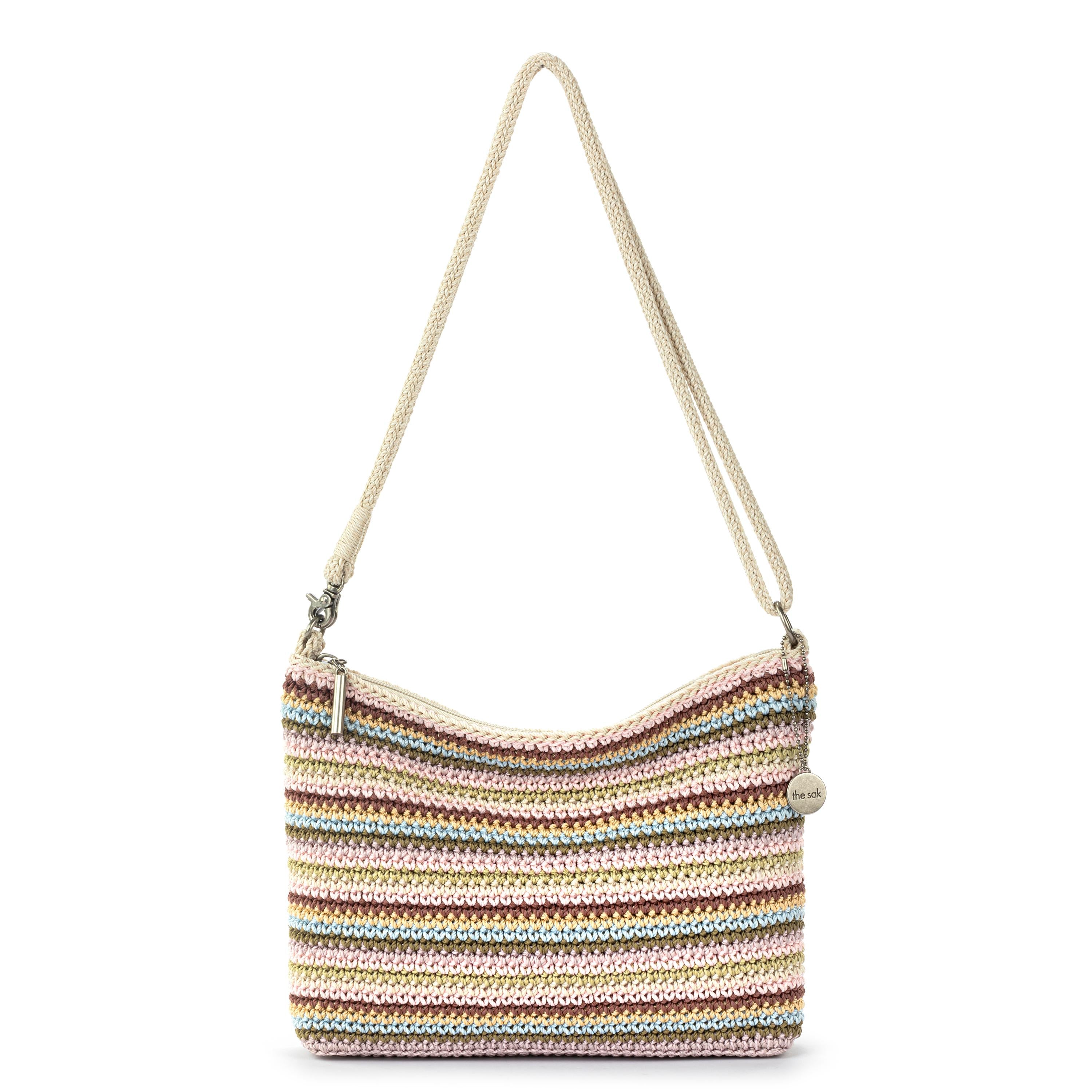 Hand Crochet - Pink Multi Stripe