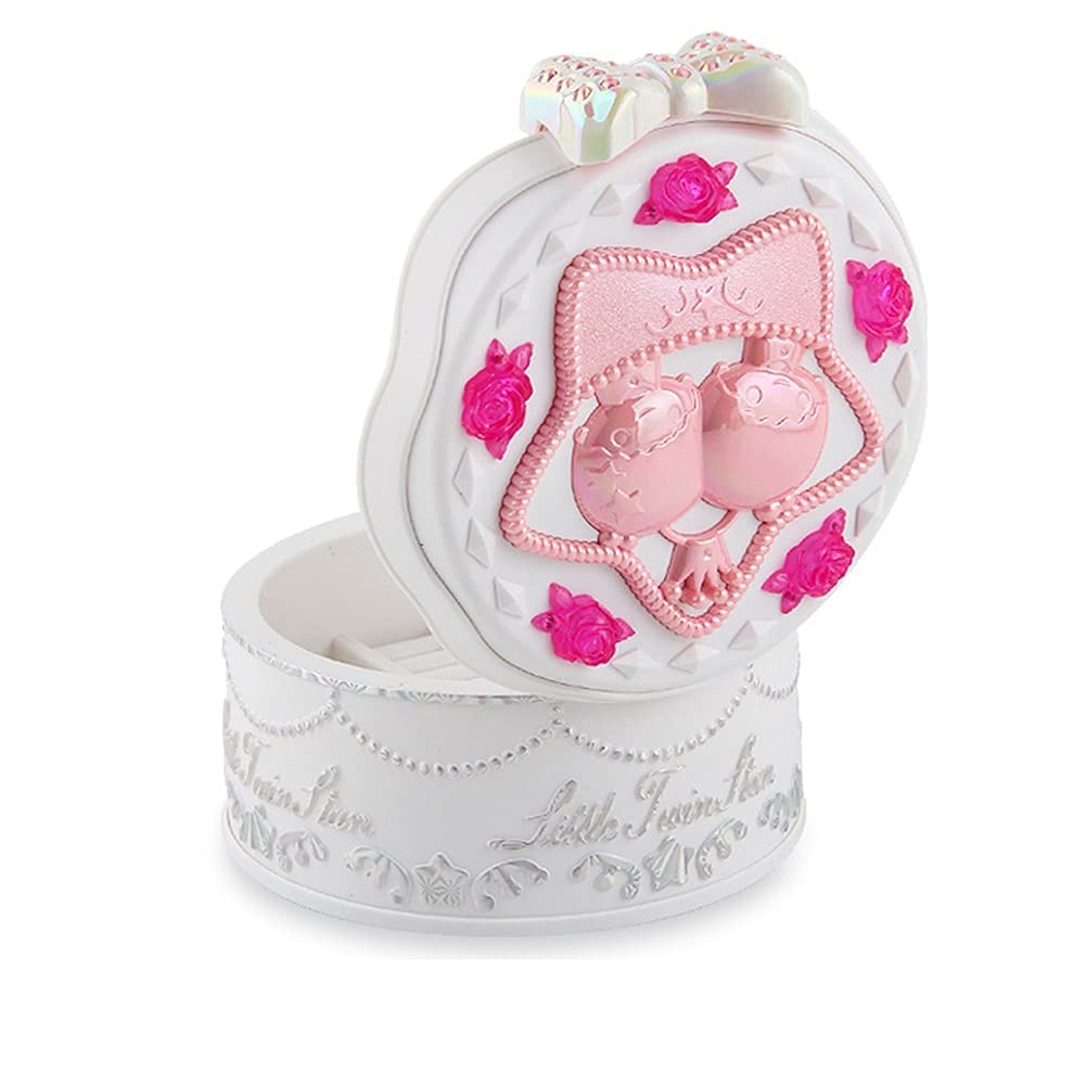 WJYXH Girls Musical Jewelry Box with Rotating Ballerina - Classic Gramophone Design Music Box Toy for Kids | Perfect Birthday Gift for Girls (White) | Bedroom Decor & Jewelry Storage for Little Princesses