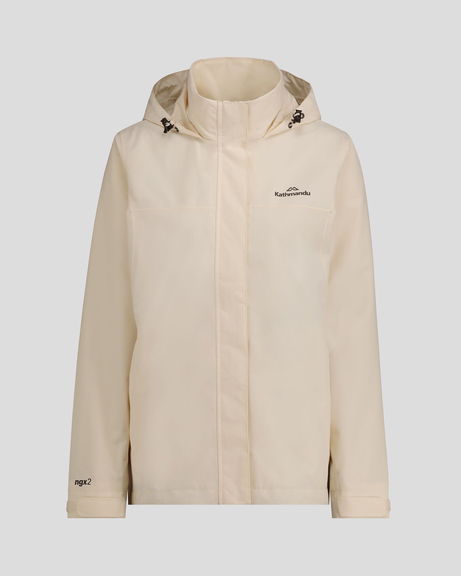 Andulo 2-Layer Waterproof Rain Jacket for Women - Lightweight Windproof Outdoor Coat (Natural Color) - Perfect for Hiking, Camping & Everyday Commute