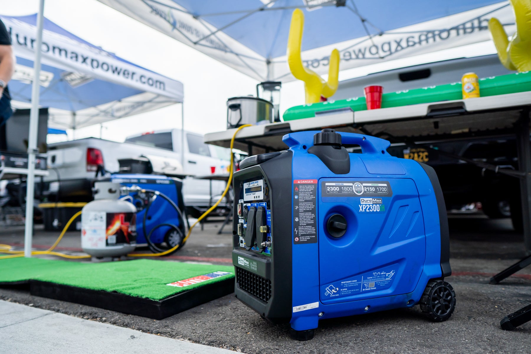 2300W Dual Fuel Portable Inverter Generator with CO Alert - Gas & Propane Powered for Camping, RV, Home Backup & Outdoor Power Supply