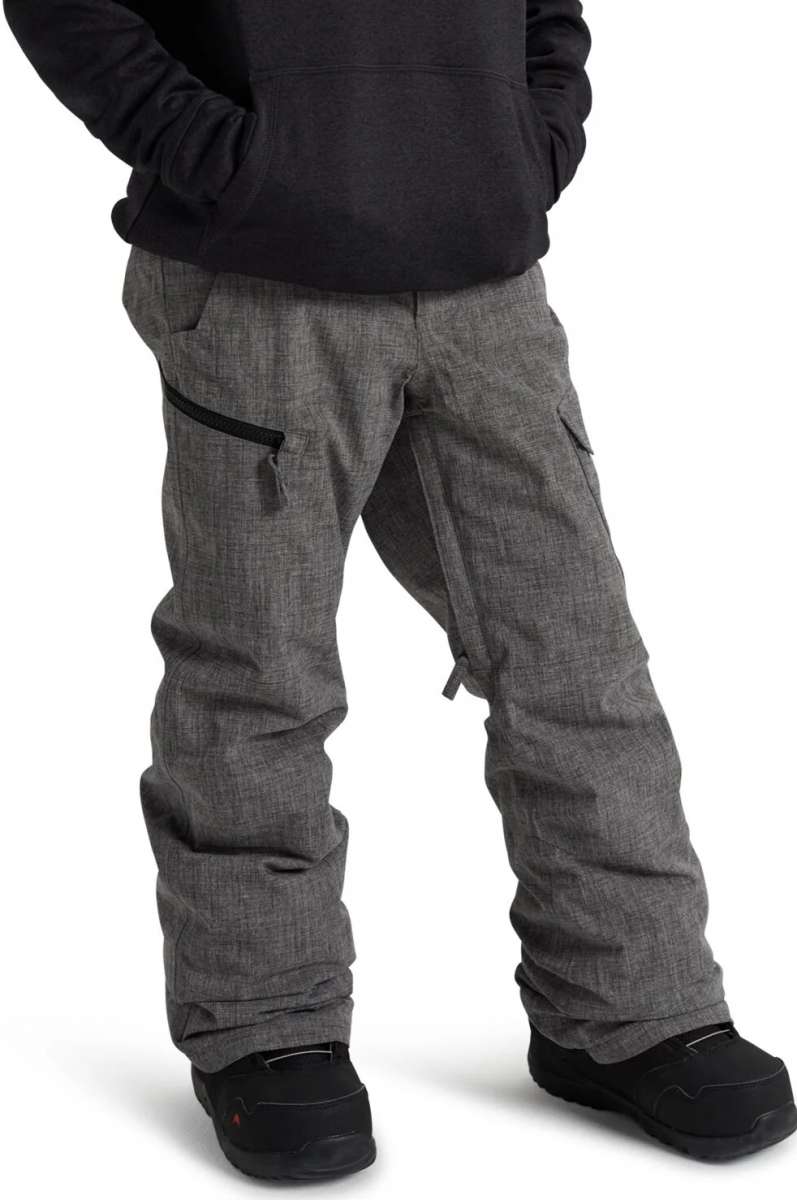 Burton Youth Exile 2L Insulated Cargo Pants for Boys 2024 - Waterproof Snow Pants for Skiing, Snowboarding & Winter Outdoor Activities