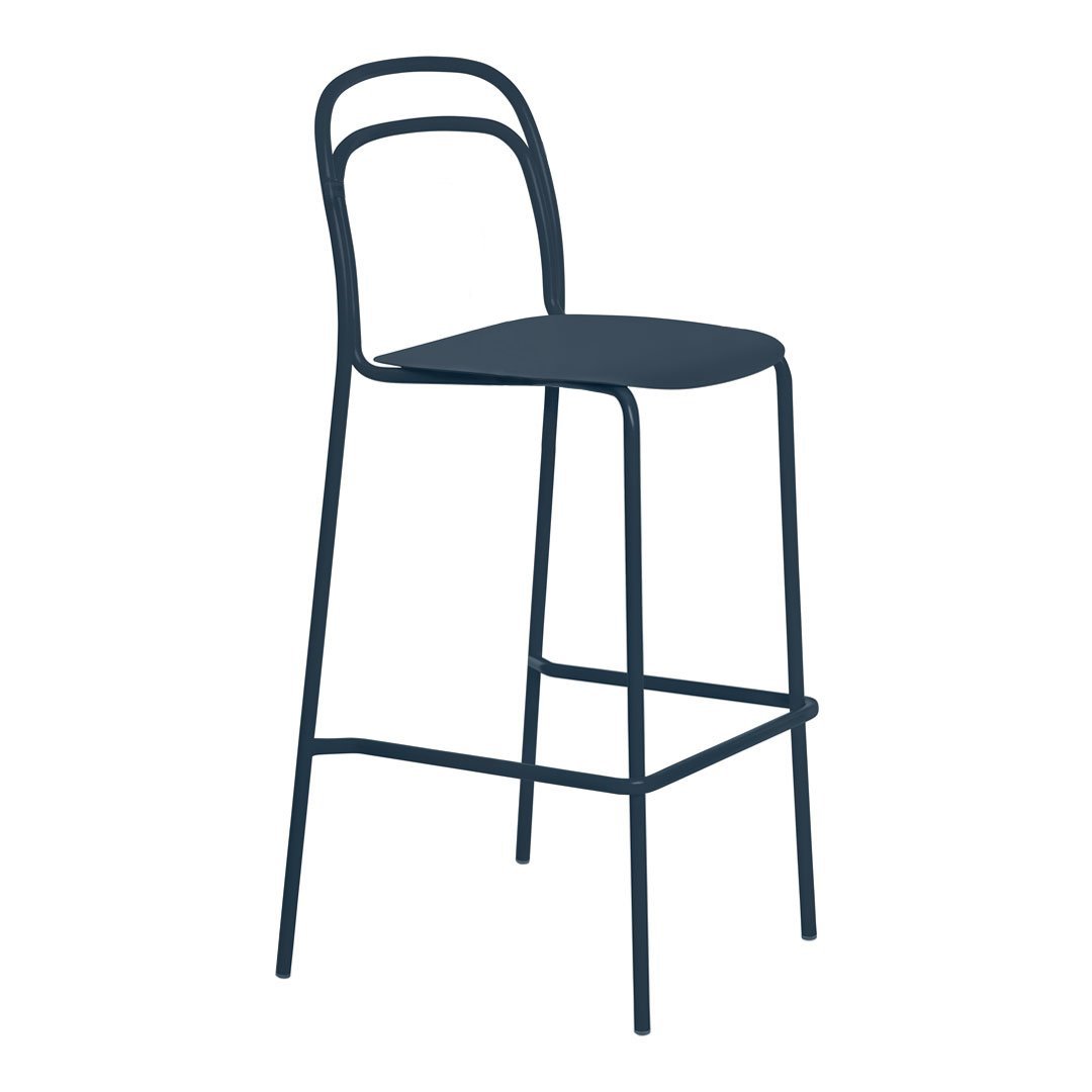 Catty Bar Stool - Stackable Modern Bar Chair for Kitchen Island, Breakfast Nook & Home Bar - Space Saving Design for Small Spaces