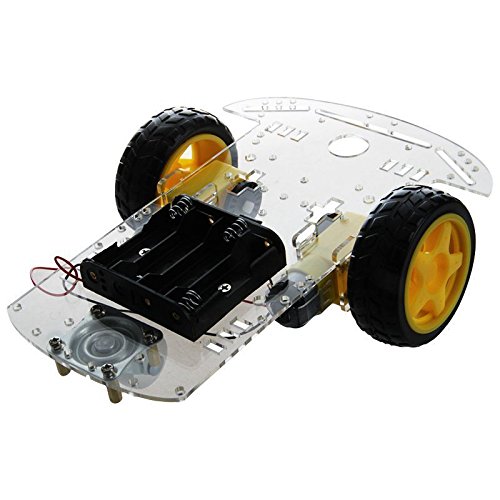 DollaTek Smart Motor Robot Car Kit - Arduino Compatible Chassis with Speed Encoder & Battery Box | STEM Learning, DIY Robotics Projects, and Educational Coding for Kids