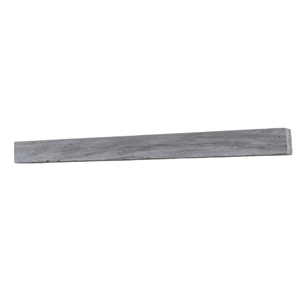 Lexington Hearth Grist Mill Concrete Faux Wood Fireplace Mantel Shelf - Rustic Decorative Shelf for Living Room, Bedroom & Home Decor