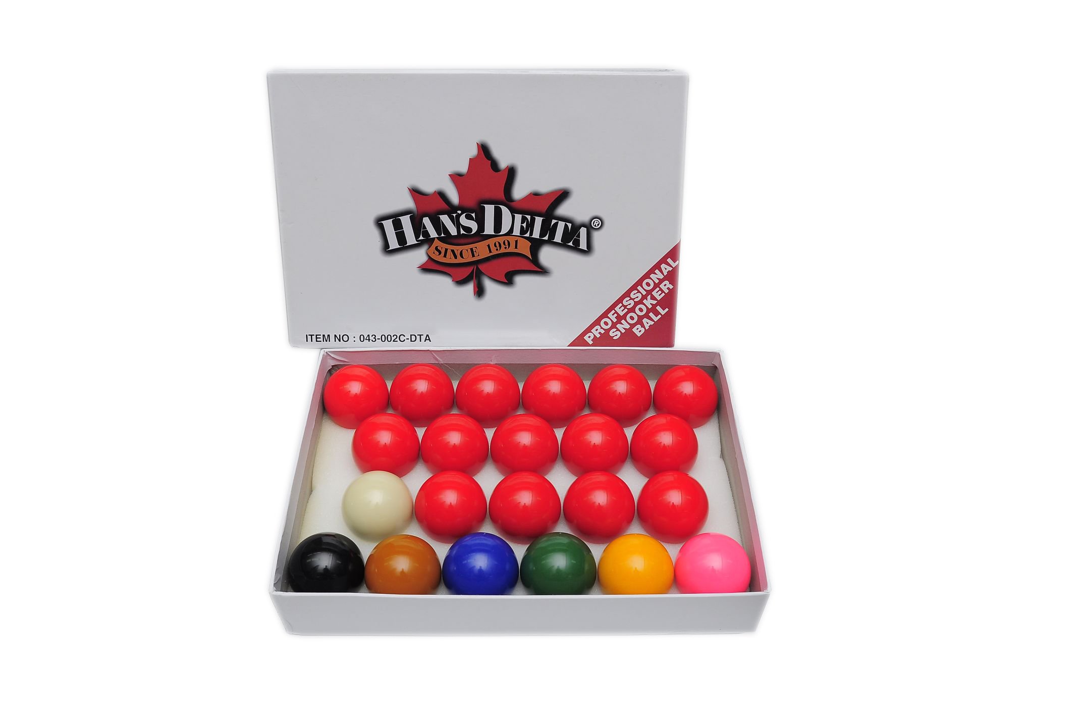 Professional Snooker Ball Set - HAN'S DELTA 2 1/16-Inch Complete 22 Balls for Pool, Billiards & Snooker Games - Perfect for Home Game Rooms, Bars, and Professional Tournaments