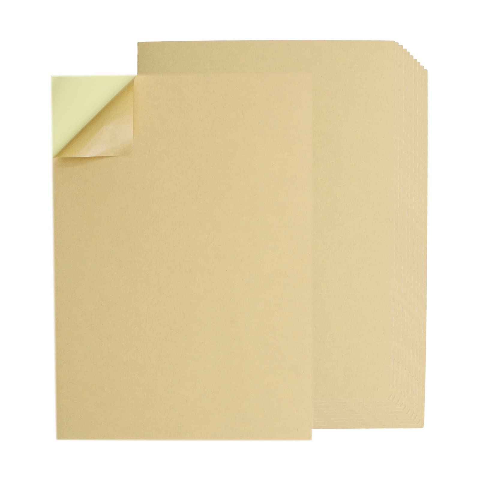 100 Sheets Kraft Sticker Paper Labels - 8.25