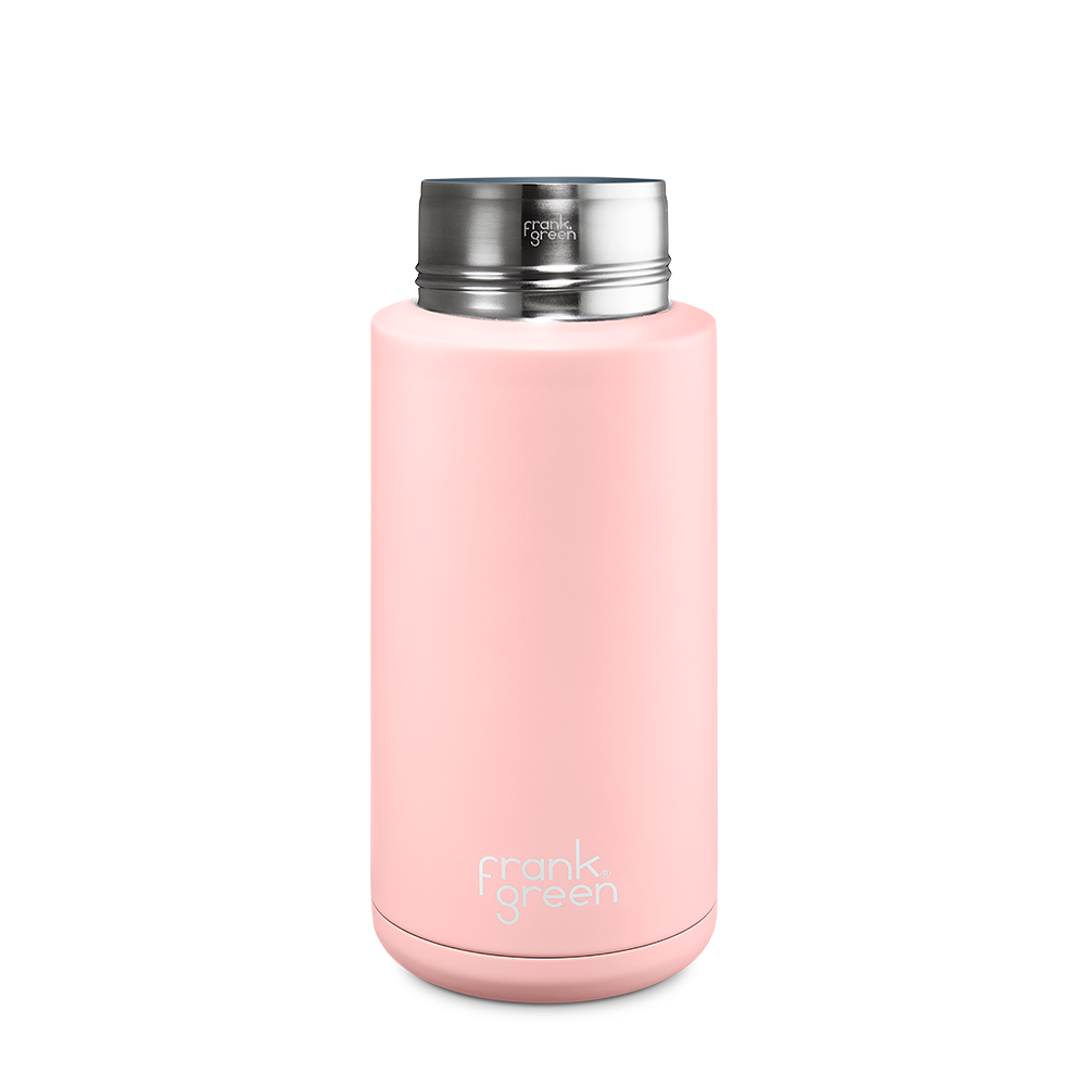 Eco-Friendly Ceramic Reusable Water Bottle - 34oz (1000ml) Leak-Proof & Insulated - Perfect for Gym, Hiking, Office & Travel