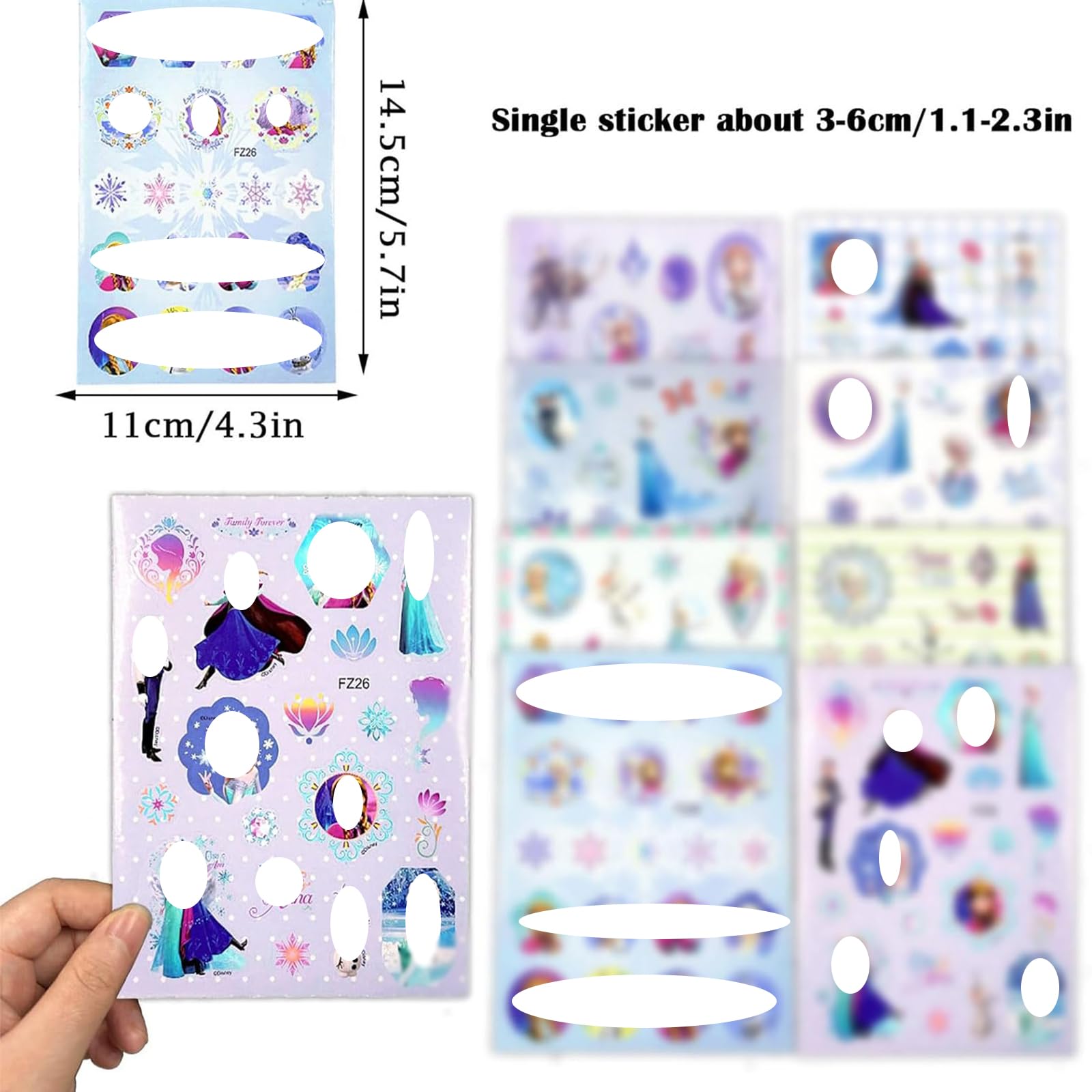 8 PCS Cartoon Vinyl Stickers for Kids - Waterproof Cute Decals for Laptop, Skateboard, Luggage & Water Bottles - Perfect for DIY Scrapbooking, School Supplies & Nursery Decor