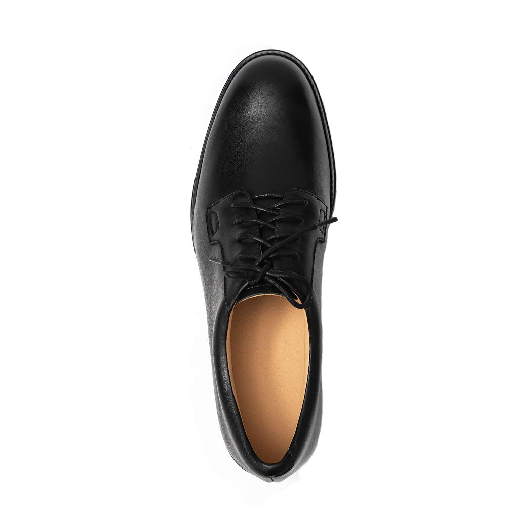 Stylish Women's Lace-Up Leather Oxford Dress Shoes - Perfect for Office, Wedding & Formal Occasions