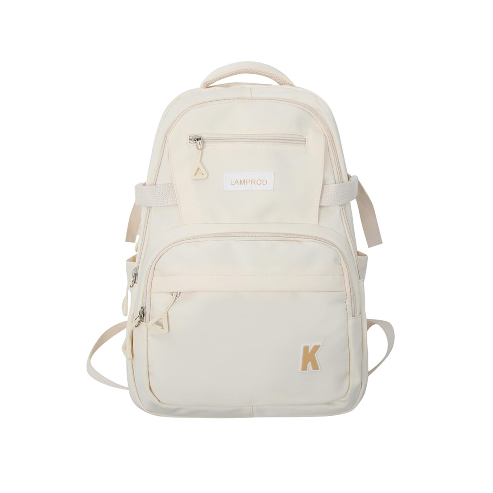 Stylish Aesthetic Backpack for Girls - Large Capacity School Backpack for Middle & College Students - Cute Casual Daypack for Travel & Daily Use (White) - Perfect for School, Commuting & Weekend Trips