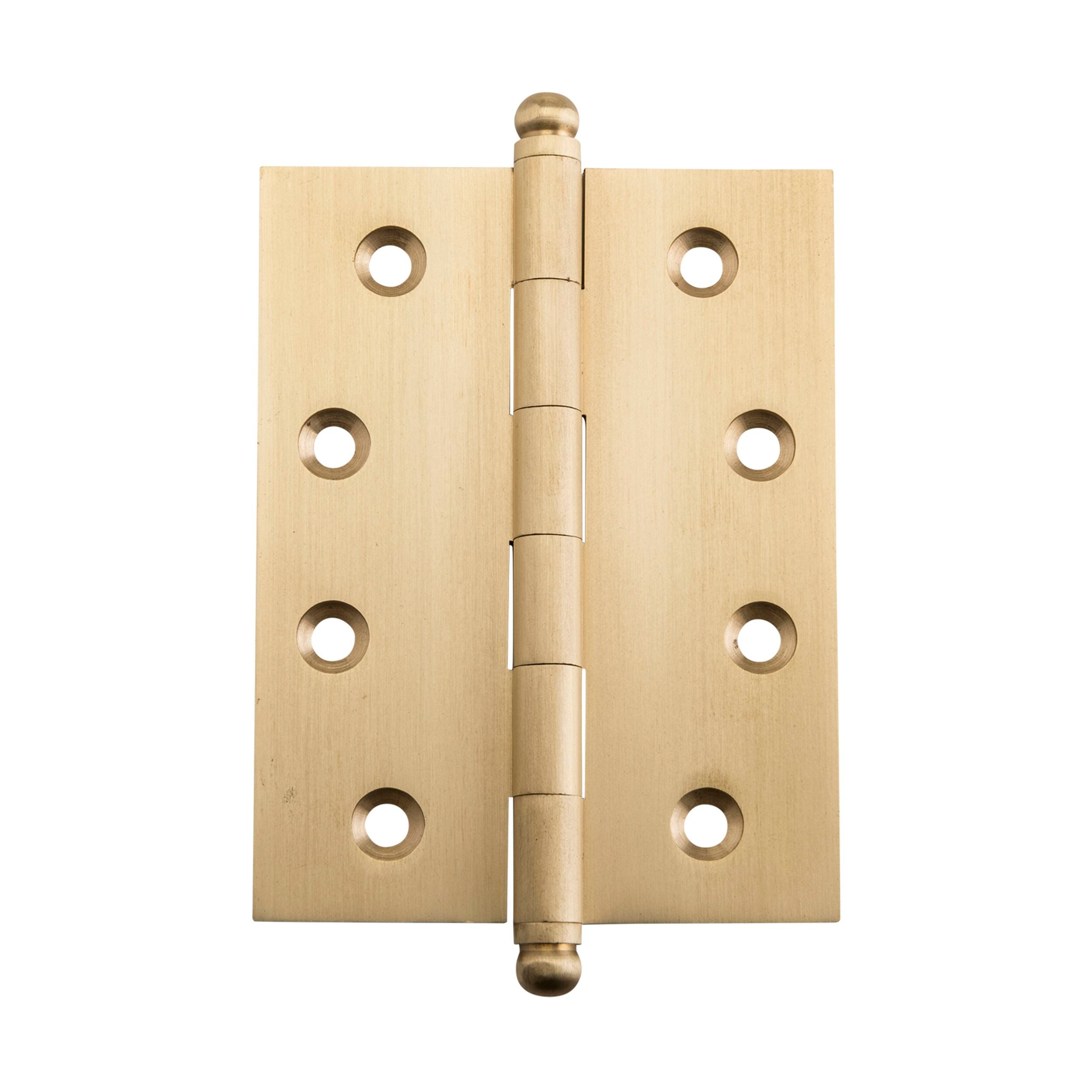 2828 Hinge Loose Pin Satin Brass H100xW75mm - Cabinet Door Hinges for Kitchen, Bathroom & Furniture Hardware Installation