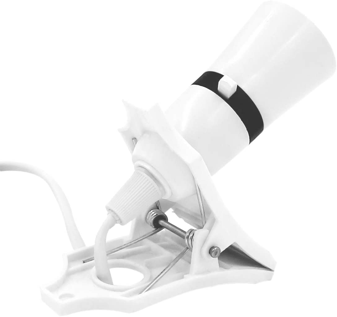 ProfitPlanet Clip Desk Lamp with LED Bayonet Bulb - Adjustable Clamp Light with 2M Cable & UK Plug - Portable Reading Light for Bedside, Office, Garage, Kitchen - Perfect for Studying, Working & Indoor Plants