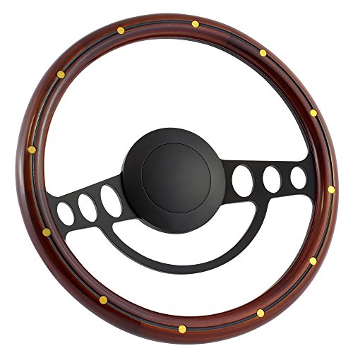 Mahogany Wood with Brass Rivets