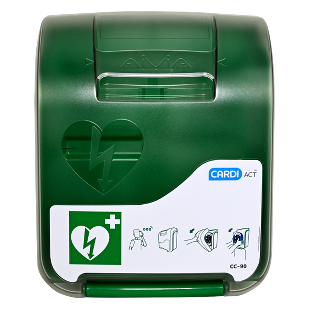 Custom Alarmed AED Cabinet 41 x 33 x 19cm - Wall Mounted Emergency Medical Storage for Schools, Offices & Public Spaces