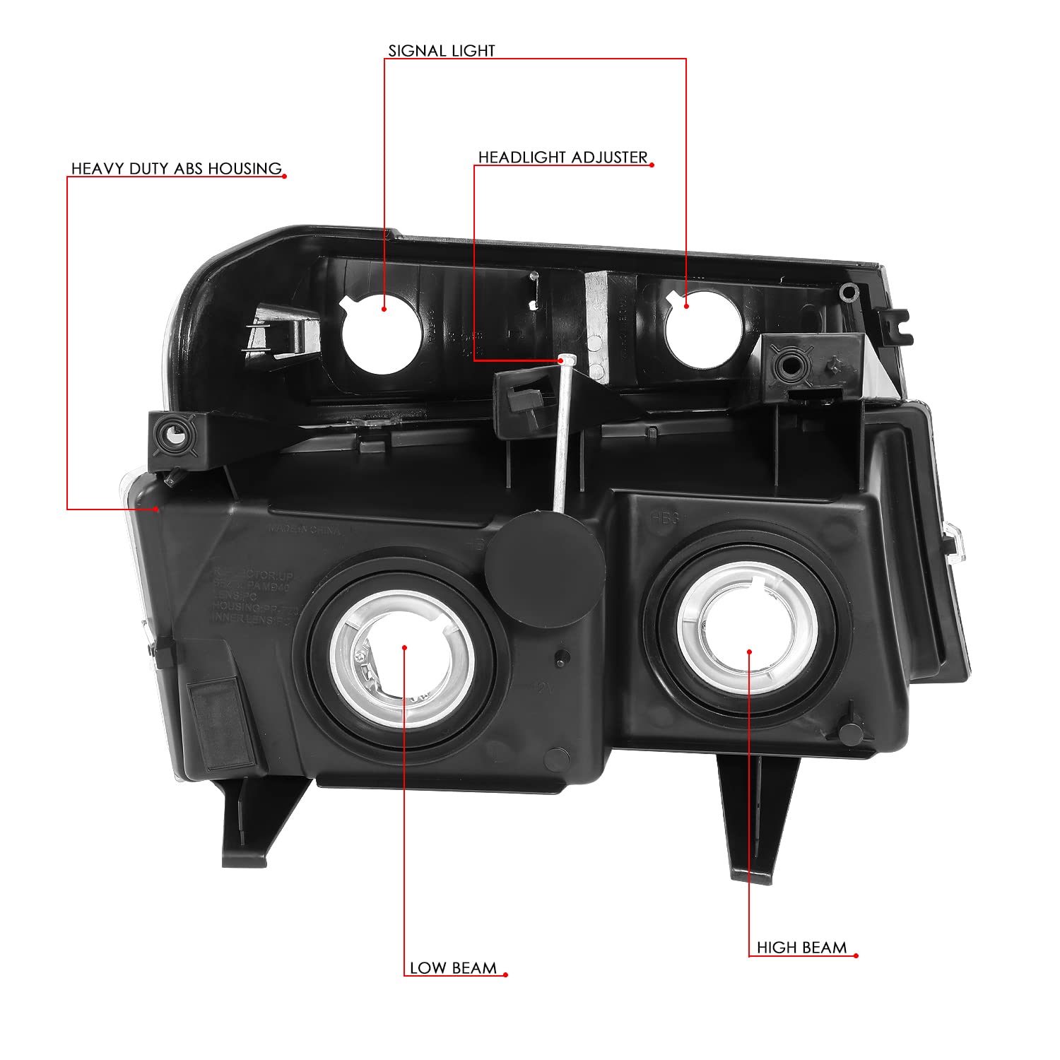 Auto Dynasty Chrome Housing Amber Corner Headlights & Clear Lens Fog Lights Compatible with Chevy Colorado & GMC Canyon - Off-Road & Night Driving Upgrade