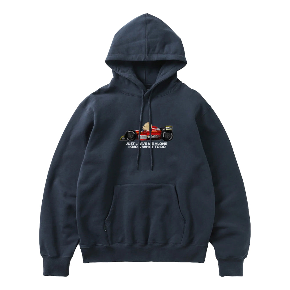 PARADISE YOUTH CLUB Stoned Bear F1 Hoodie - Navy Blue Pullover Sweatshirt for Men & Women | Streetwear Fashion, Casual Wear, Gym & Lounge Outfit