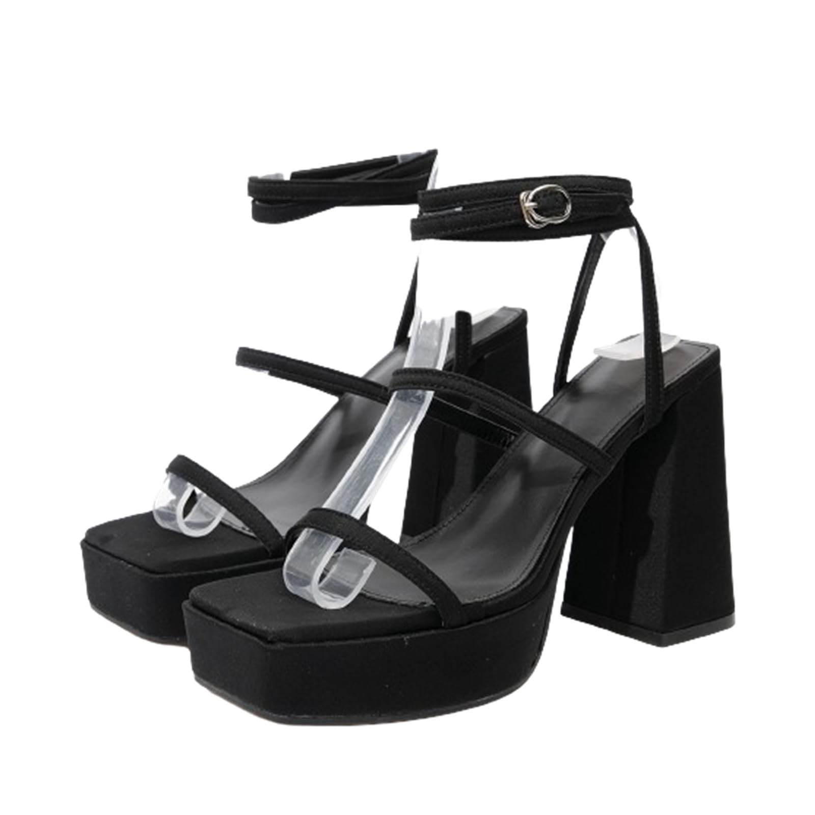 Women's Thick-Soled Strappy High-Heel Sandals - Comfortable Boho Beach Sandals for Summer, Outdoor Parties & Vacation Wear