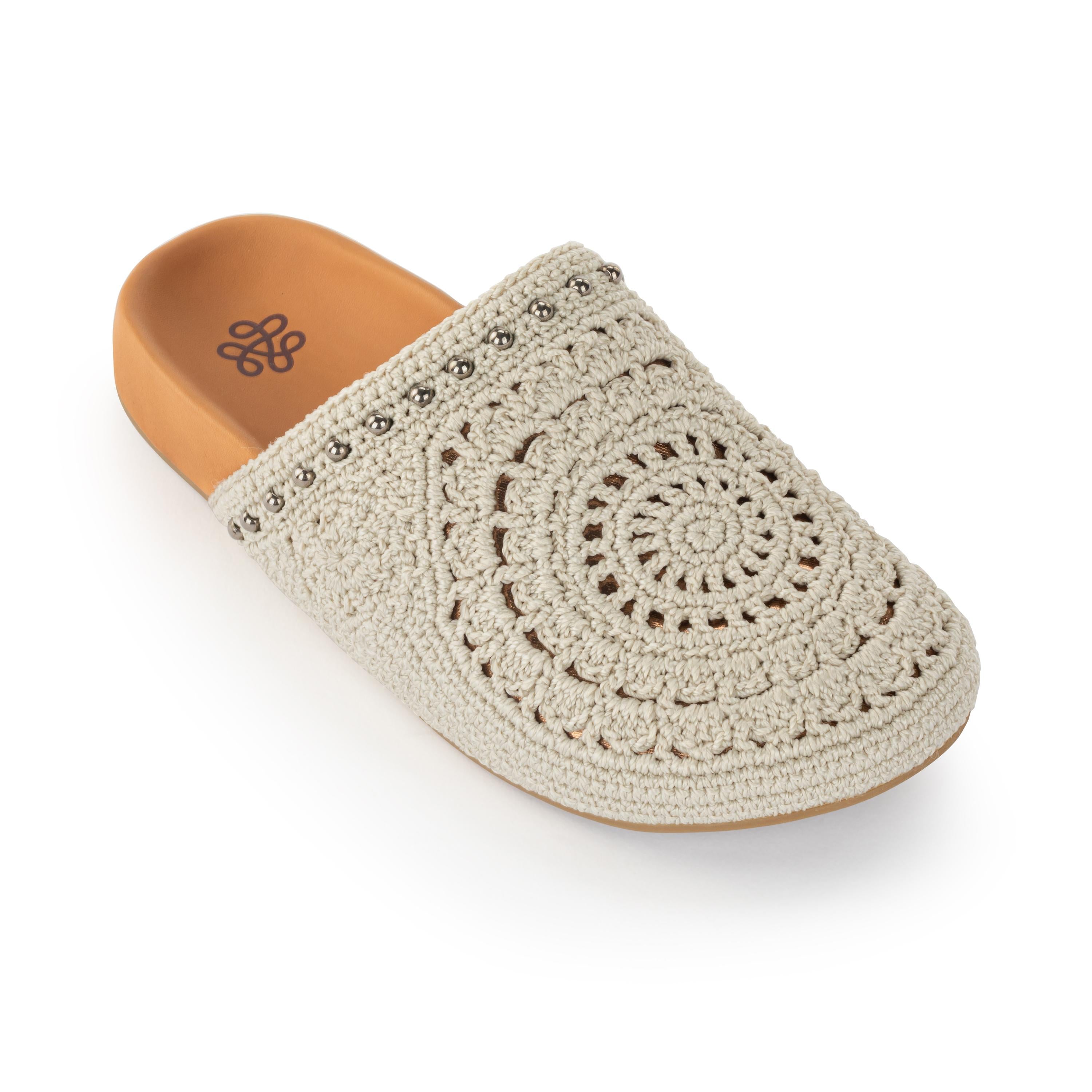 Bolinas Crochet Clogs for Women - Comfortable Handmade Summer Slide Sandals with Arch Support - Perfect for Beach, Pool, and Casual Outings
