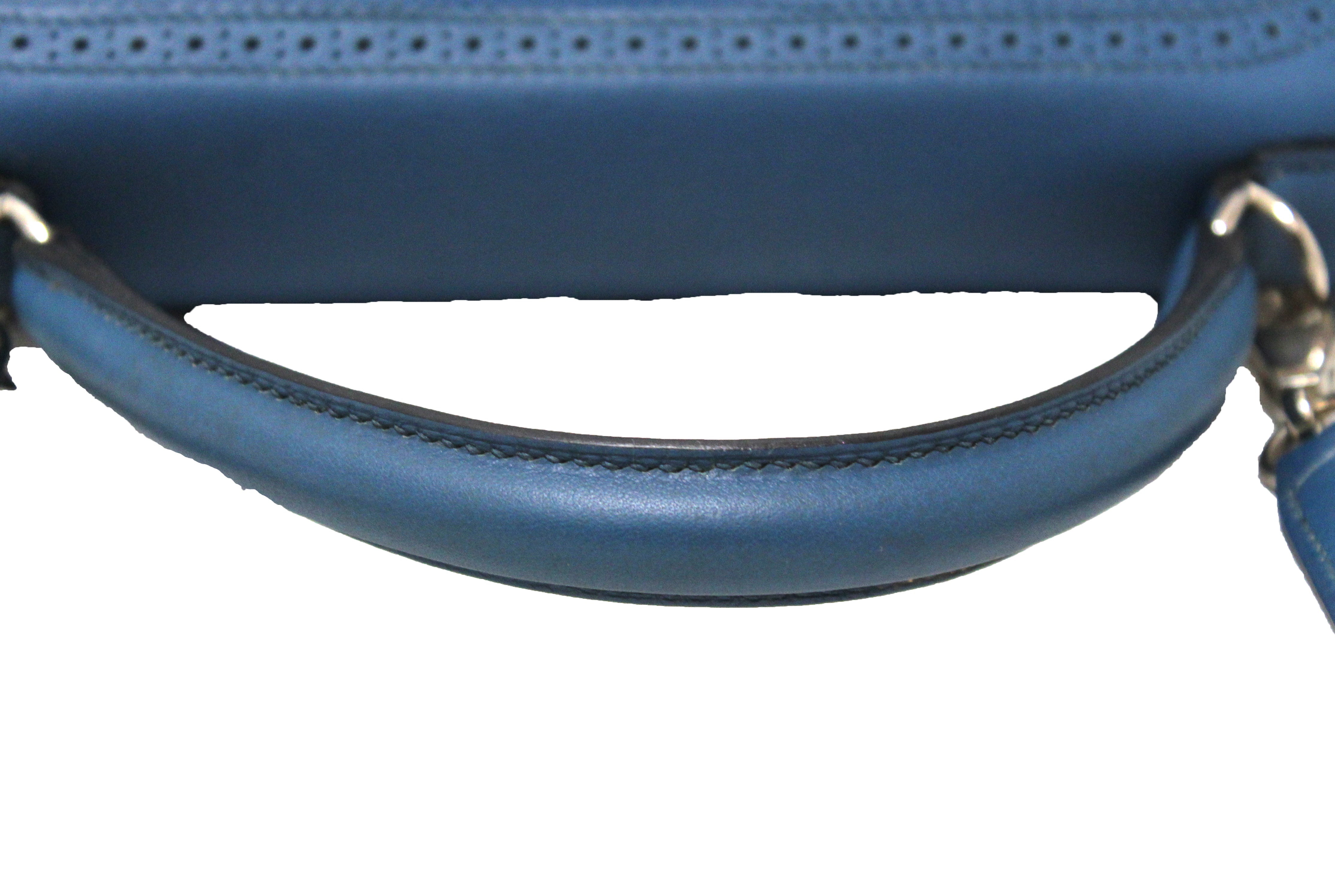 Authentic Hermes Bleu Colvert Leather Kelly 28 Lace Bag - Luxury Handbag for Women, Perfect for Parties, Weddings & Special Occasions