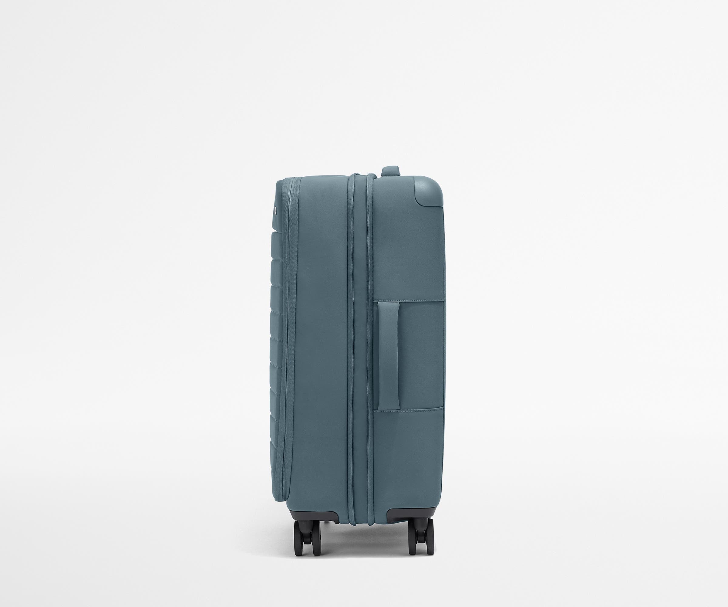 Premium Softside Medium Luggage in Coast Blue - Lightweight & Durable Suitcase for Travel, Business Trips & Weekend Getaways