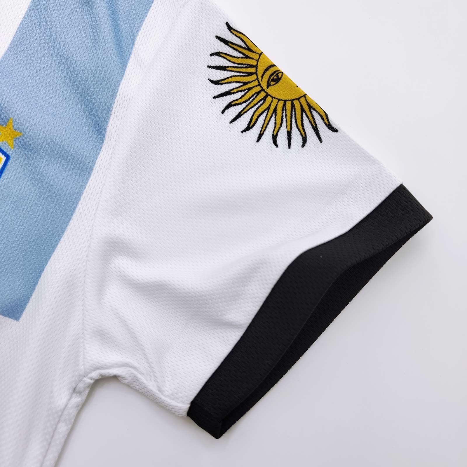 **Argentina Boys Youth Soccer Jersey & Shorts Set - Toddler Football Uniform for Kids - Perfect for Matches, Training, and Fan Support**