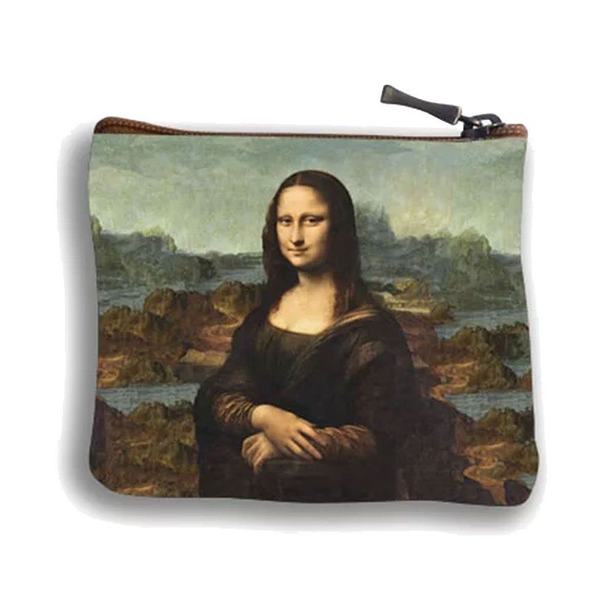 DE VINCI LA JOCONDE Zip Purse - Genuine French-Made Mona Lisa Wallet | Perfect for Travel, Daily Use & Art Lovers