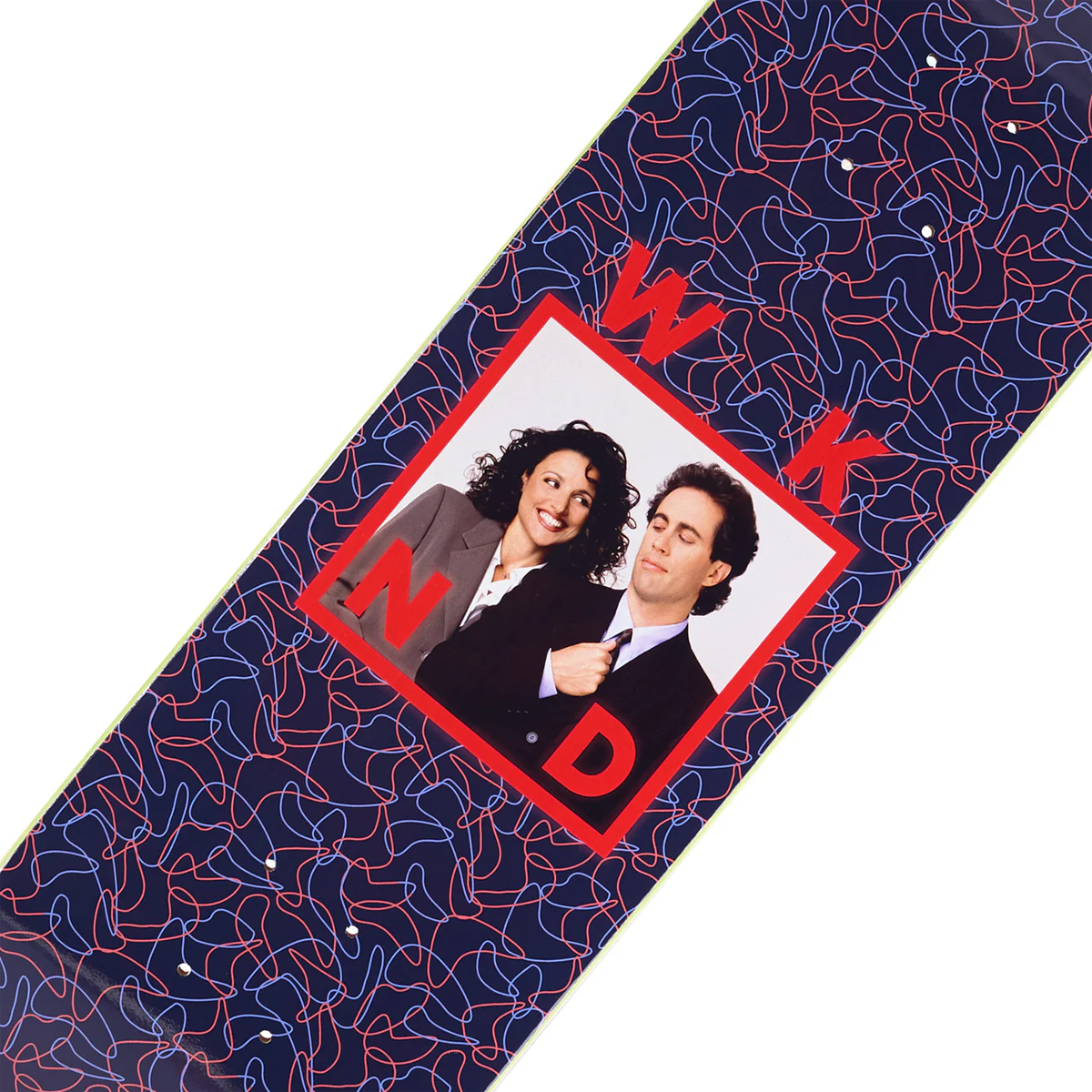 WKND Jerry + Elaine Date Series Skateboard Deck - Assorted Sizes for Street Skating & Collectors | Perfect for Skateboard Enthusiasts & Pop Culture Fans