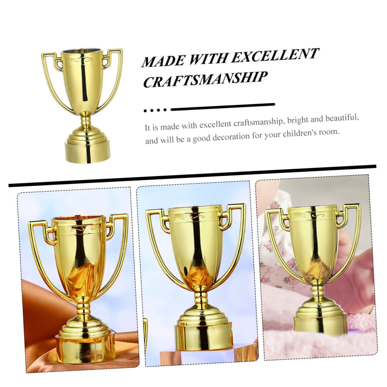 BESPORTBLE 30-Piece Plastic Trophy Sports Toys for Kids - Reward Prizes for Sports Games, School Achievements & Party Favors