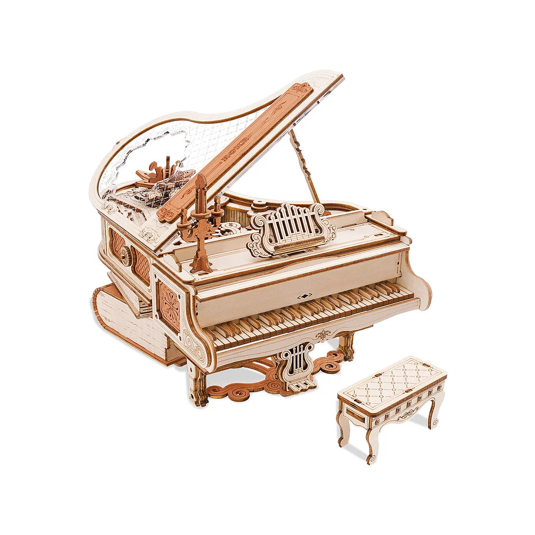 DIY Miniature Mechanical Music Box Kit - Handmade Wooden Craft for Home Decor, Gifts & Collectibles - Perfect for Weddings, Birthdays & Relaxation