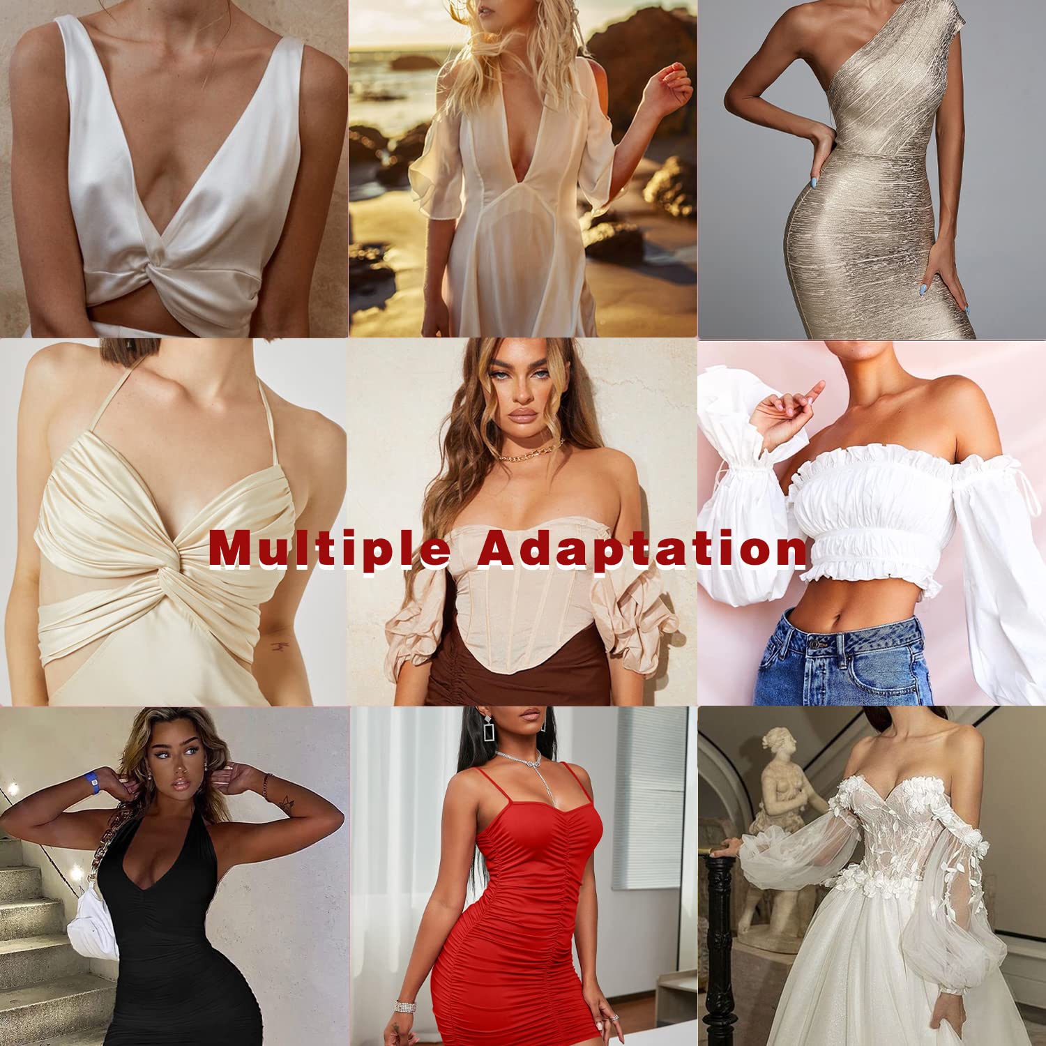 Breast Lift Tape for Women - 2 Pack Adhesive Boob Tape with Nipple Covers | Push Up, Support & Shape | Perfect for Dresses, Backless Outfits & Special Occasions